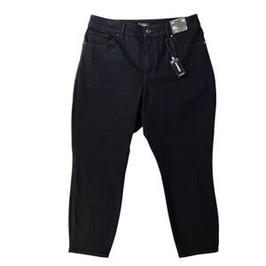 Express Black Curvy Skinny Jeans 12 SHORT